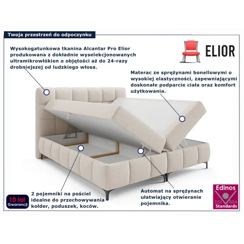 Łóżko kontynentalne Ravesso