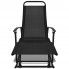 Szczegółowe zdjęcie nr 7 produktu Metalowe bujane krzesło ogrodowe Benta - czarne