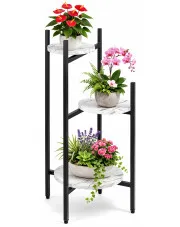 Biały marmurowy stojak na kwiaty - Retix 4X w sklepie Edinos.pl