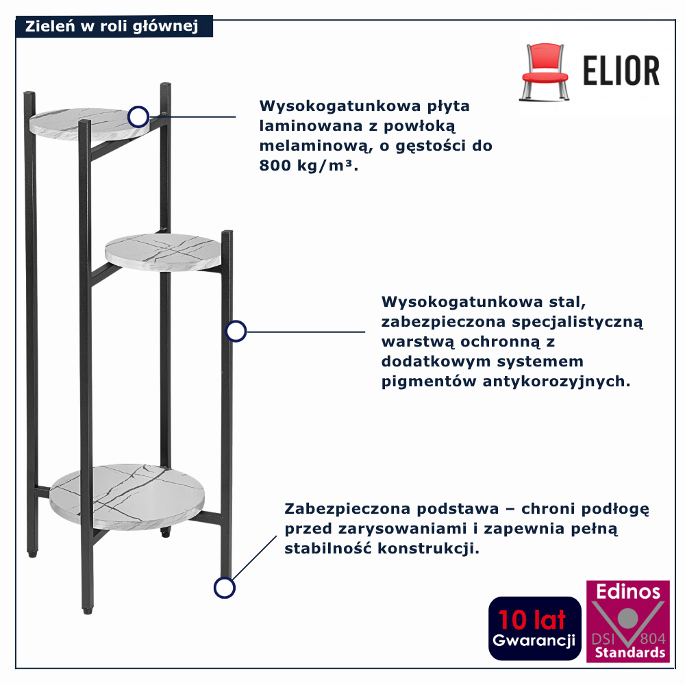 infografika stojaka na kwiaty