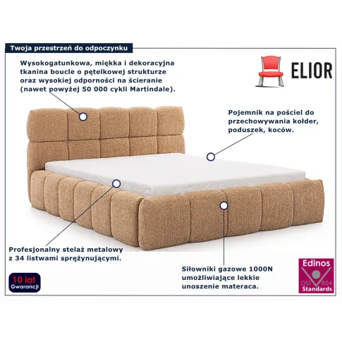 łóżko Mellario pomaranczowy