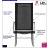 Zestaw bujanych krzeseł ogrodowych Laoma infografika