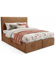 Rude łóżko tapicerowane z pojemnikiem 5 rozmiarów - Masseno w sklepie Edinos.pl