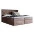 Brązowe welurowe łóżko 5 rozmiarów - Ressari