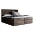 Ciemnobrązowe łóżko pikowane 5 rozmiarów - Ressari