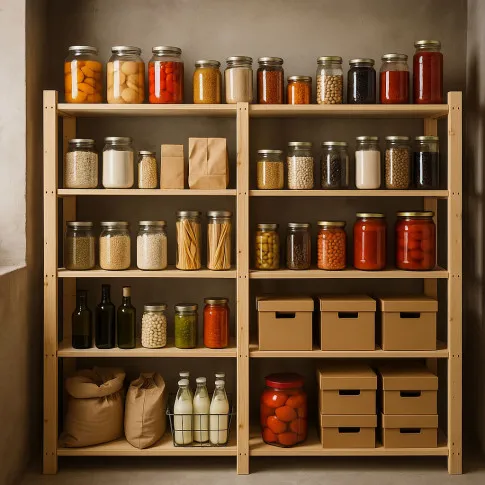 Szczegółowe zdjęcie nr 4 produktu Drewniany regał do spiżarni - Pinewood