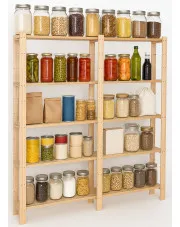 Drewniany regał do spiżarni - Pinewood w sklepie Edinos.pl