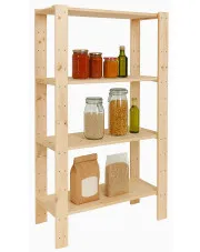 Drewniany regał do spiżarni  - Santiago w sklepie Edinos.pl