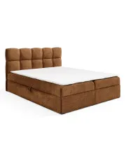 Rude łóżko tapicerowane z pojemnikiem 5 rozmiarów - Massilo w sklepie Edinos.pl