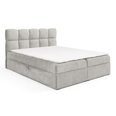 Szare łóżko kontynentalne Massilo