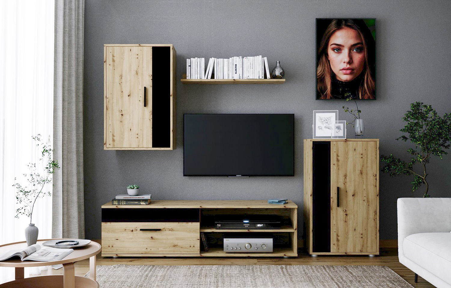 wizualizacja kompletu mebli