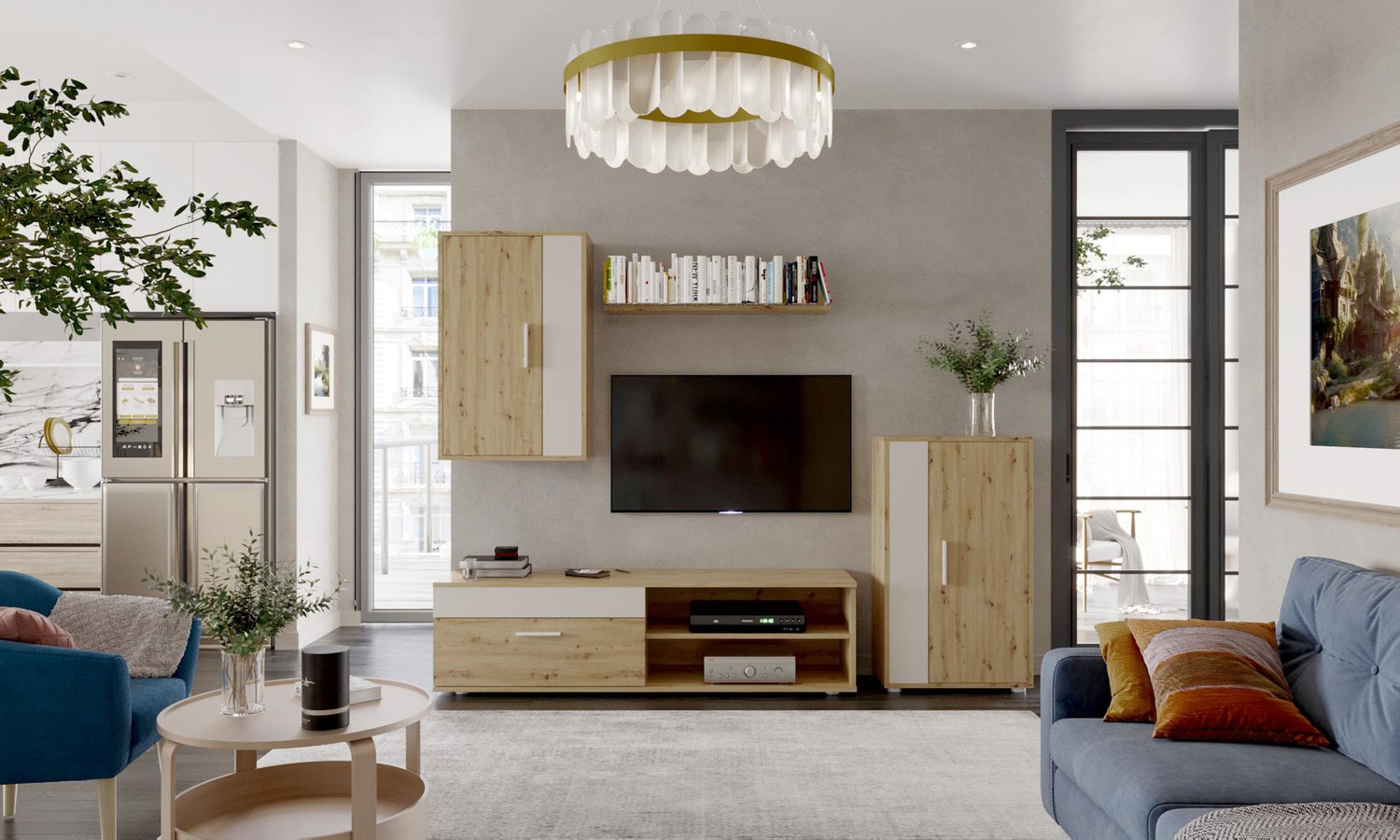 wizualizacja kompletu mebli