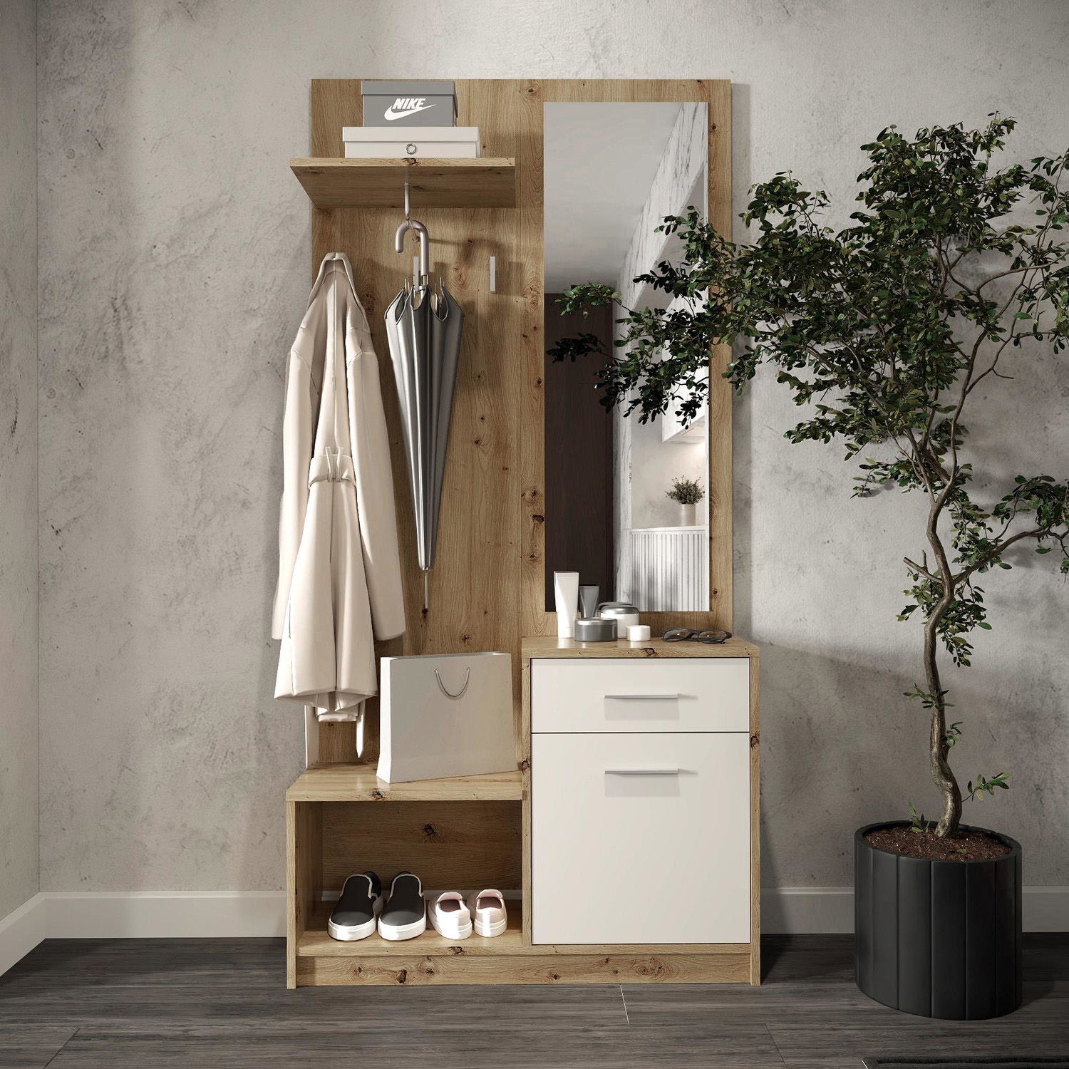 wizualizacja komletu mebli do salonu