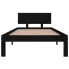 Szczegółowe zdjęcie nr 5 produktu Czarne sosnowe łóżko jednoosobowe 90x200 - Xena 3X