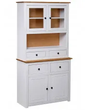 Biały drewniany kredens - Romda w sklepie Edinos.pl