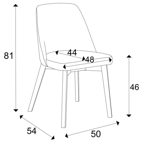 Szczegółowe zdjęcie nr 6 produktu Jasnoszare krzesło kubełkowe tapicerowane - Fima 3X