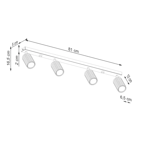 wymiary lampy do sufitu