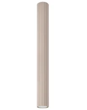 Ryflowana lampa tuba taupe 60cm - D295-Melson w sklepie Edinos.pl