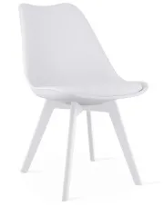 Białe stylowe krzesło - Erikdo w sklepie Edinos.pl