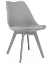 Szare nowoczesne krzesło do restauracji - Erikdo w sklepie Edinos.pl