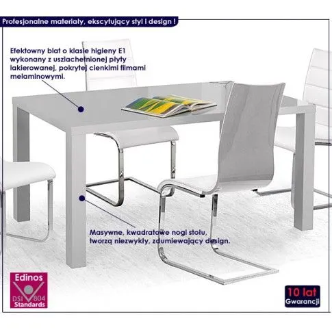 Fotografia Lakierowany stół Xedo 4X - 160 cm z kategorii Stoły