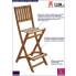 Zestaw drewnianych krzeseł ogrodowych Aliya infografika