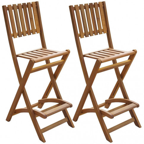 Zestaw drewnianych krzeseł ogrodowych Aliya