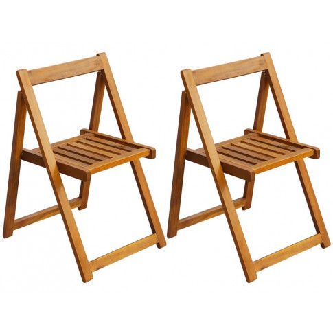 Zdjęcie produktu Akacjowe krzesła ogrodowe Hobart 2 szt.