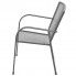 Bok metalowego krzesła ogrodowego Sella