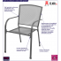 Zestaw metalowych krzeseł ogrodowych Sella infografika