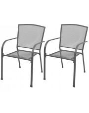 Zestaw metalowych krzeseł ogrodowych - Sella w sklepie Edinos.pl