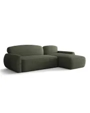 Zielony narożnik L z funkcją spania i pojemnikiem - Selvori 4X w sklepie Edinos.pl