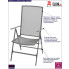 Zestaw metalowych krzeseł ogrodowych Skyler infografika