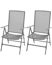 Zestaw metalowych krzeseł ogrodowych - Skyler w sklepie Edinos.pl