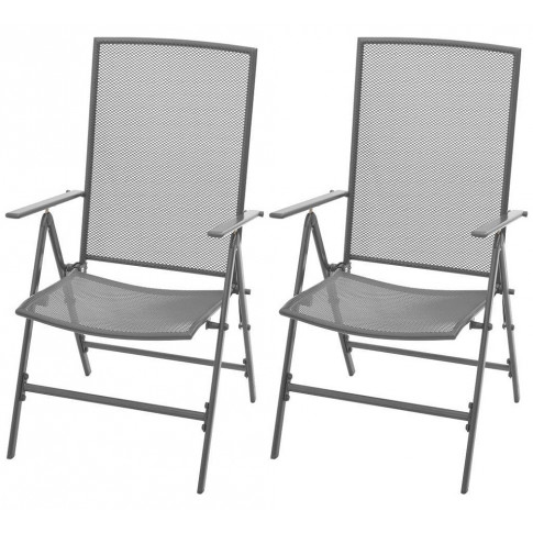 Zestaw metalowych krzeseł ogrodowych Skyler
