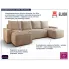 Narożnik tapicerowany Meltix 3X ciemnobeżowy