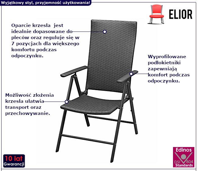 Krzesło ogrodowe Benusio