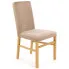 Zdjęcie produktu Beżowe drewniane krzesło tapicerowane - Combra 3X.