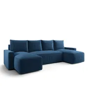 Niebieski narożnik rozkładany w kształcie U - Meltix 4X w sklepie Edinos.pl