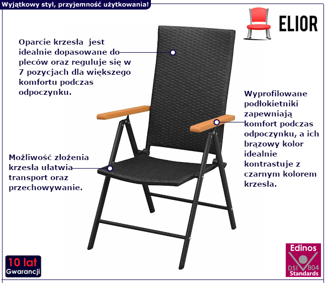 Krzesło ogrodowe Benusio