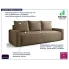 Sofa brązowa z pojemnikiem Solaventi 3X
