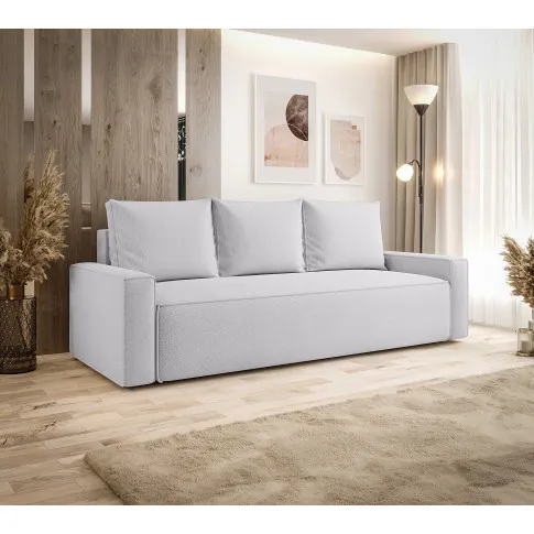 Wizualizacja wnętrza z jasnoszara sofa Solaventi 3X