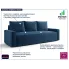 Tapicerowana sofa Solaventi 3X niebieska