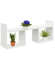 Biała ścienna półka na kwiaty - Dorsa w sklepie Edinos.pl