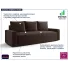 Sofa Solaventi 3X brązowa