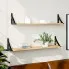 Szczegółowe zdjęcie nr 6 produktu 2 półki ścienne na kwiaty dąb sonoma 80 cm - Sarea