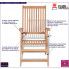 Fotografia Drewniane krzesło ogrodowe - Onder z kategorii Krzesła ogrodowe