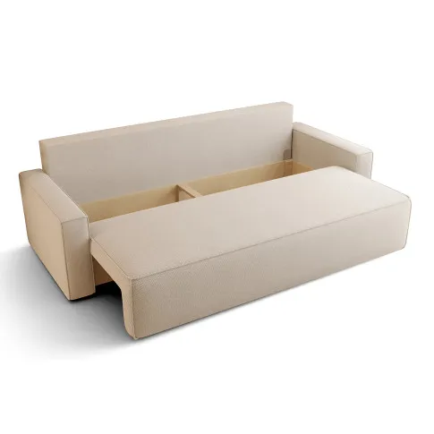 Rozłożona sofa z pojemnikiem Solaventi