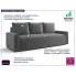 Sztruksowa sofa tapicerowana Solaventi 3X