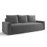 Szara sofa rozkładana z funkcją spania - Solaventi 4X